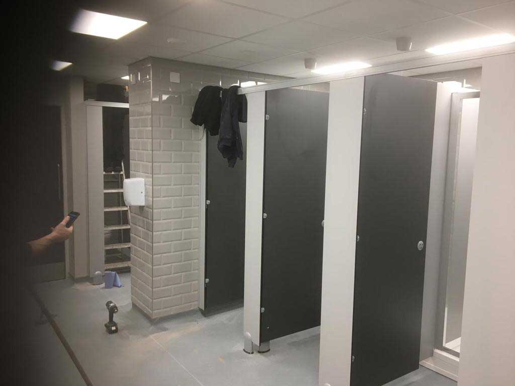 Creation of Changing Room in Sports Complex