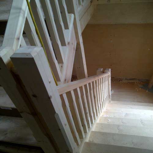 Stately Hall Staircase Installation